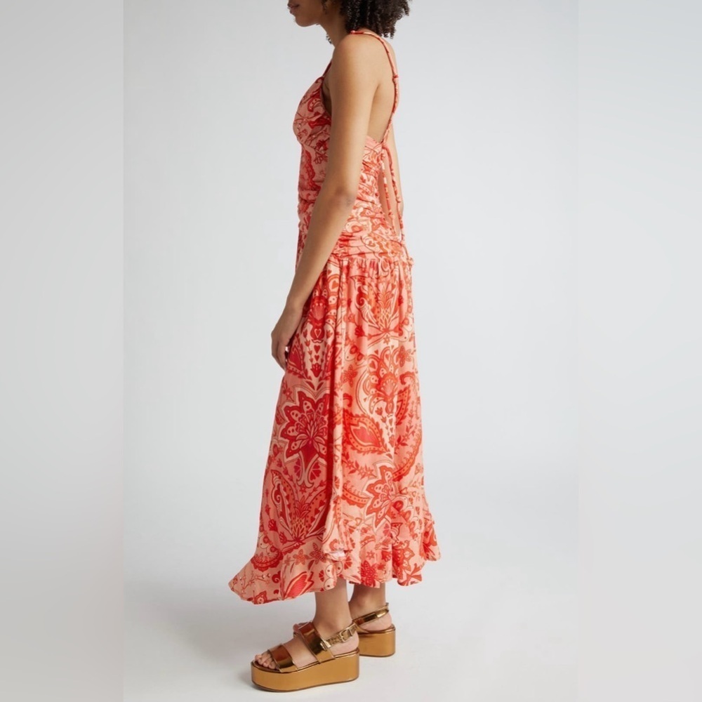 FARM Rio Jaipur Crossover Linen Blend Maxi Sundress - Picture 3 of 11